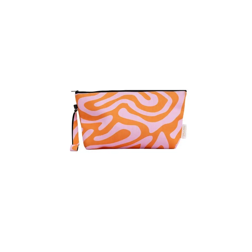 3x Splosh Beach Bliss Swirl Neoprene Travel Wristlet Pouch Storage 31.5x20cm