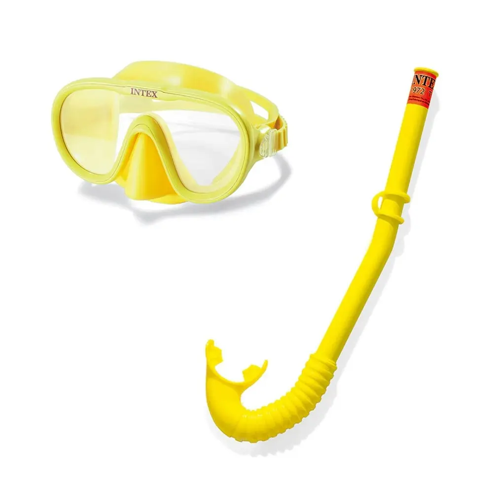 2x Intex Aqua Flow Play Adventurer Swim Snorkeling Snorkel/Goggles Kids 8y+ YL