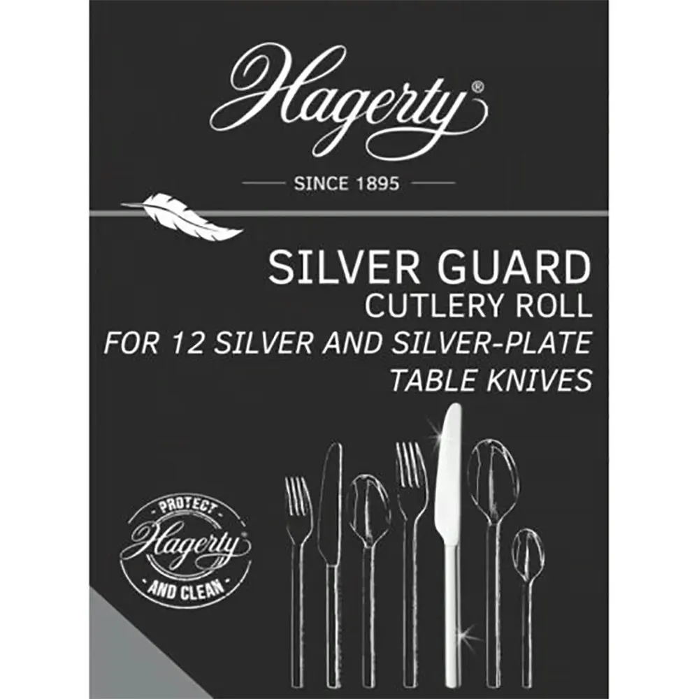 Hagerty Cleaning Products Silver Guard Cutlery Roll for 12 Table Knives