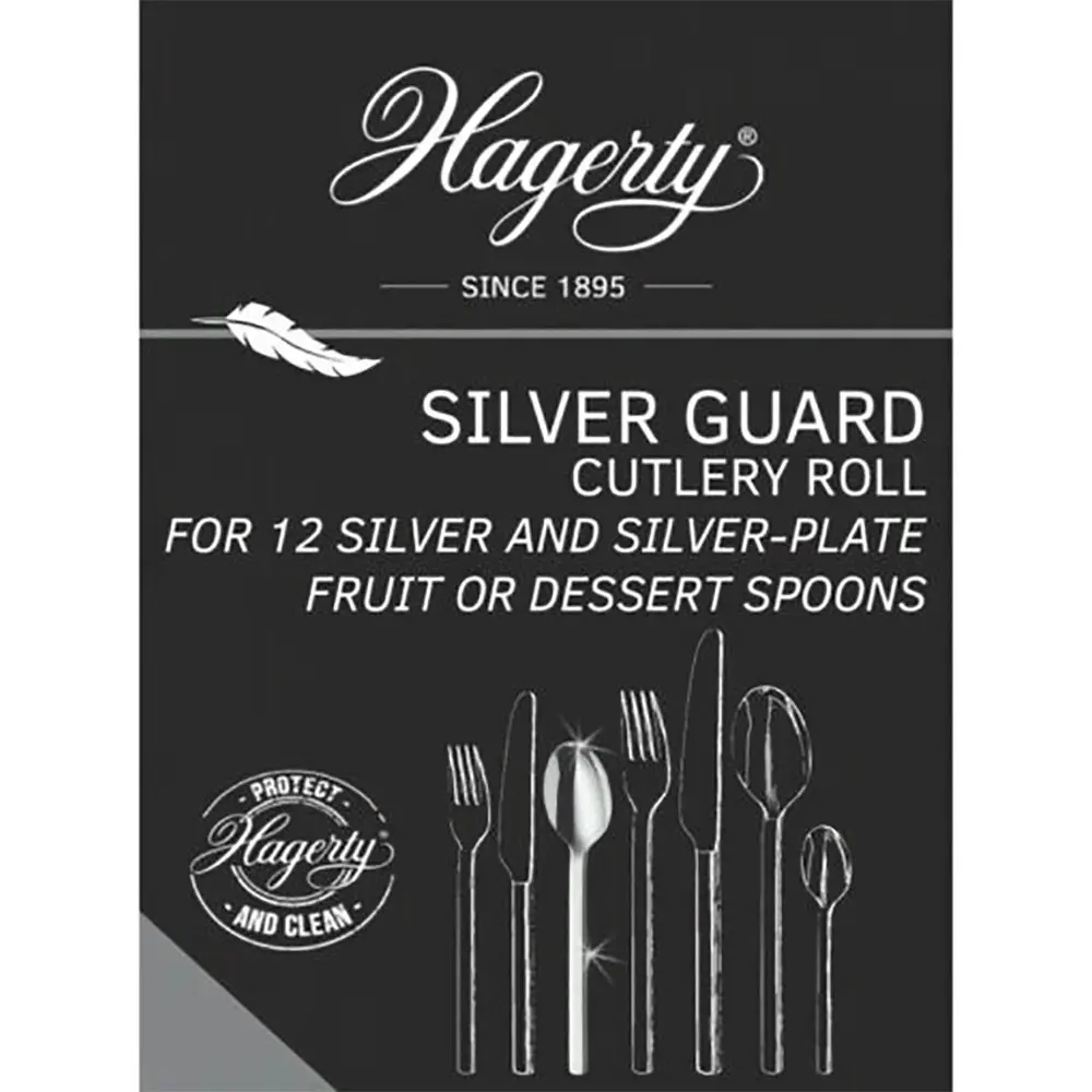 Hagerty Cleaning Products Silver Guard Cutlery Roll Cover for 12 Teaspoons