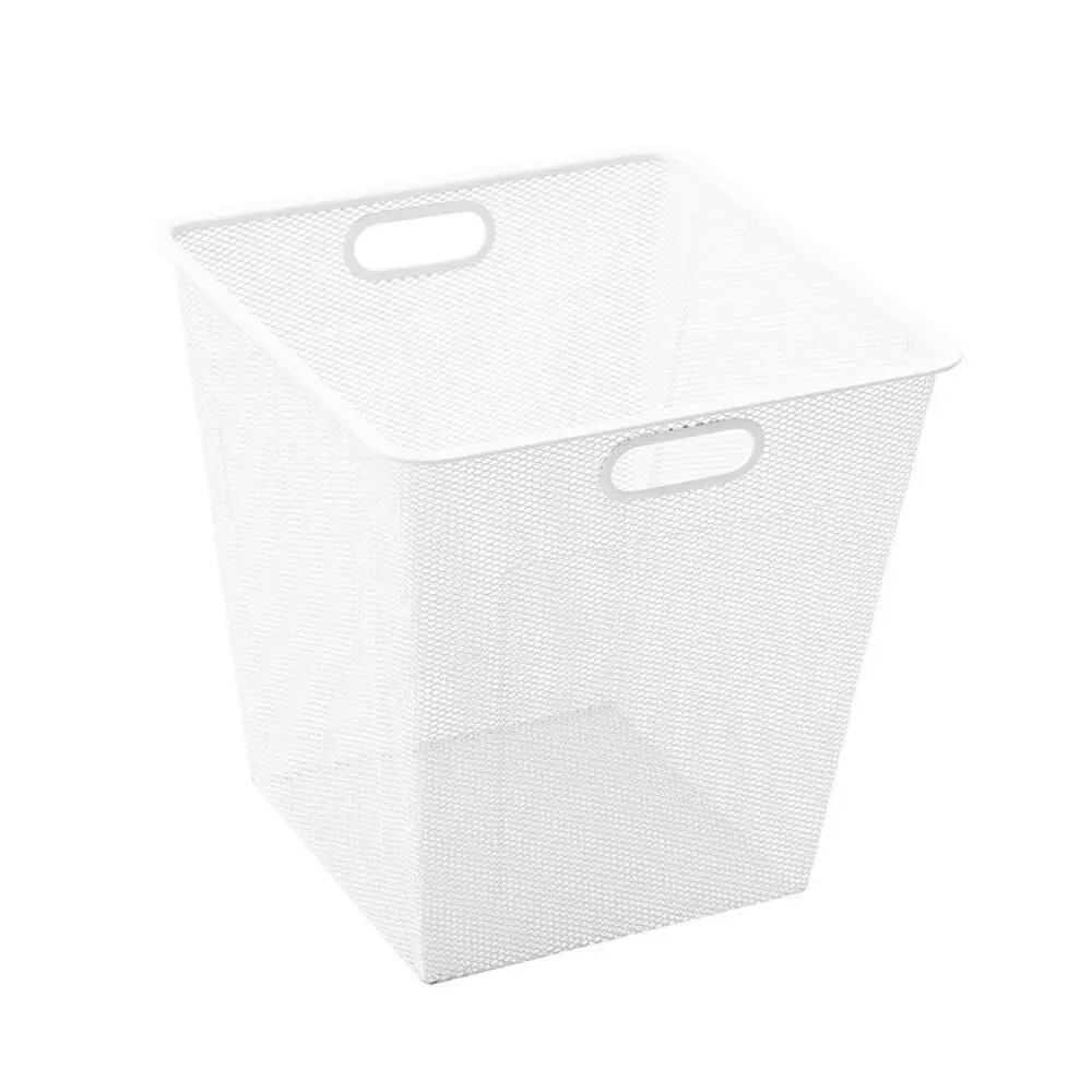 2x Boxsweden 33cm Metal Mesh Storage Basket Home/Work/Wardrobe/Kitchen Organiser