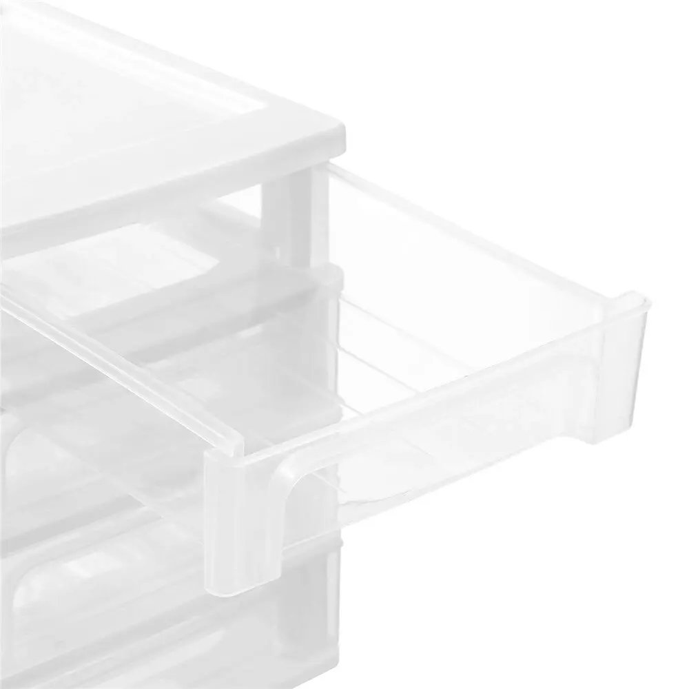 4x Boxsweden A4 Desktop 4-Drawer Unit Storage Home Organiser 33.5x26cm Assorted