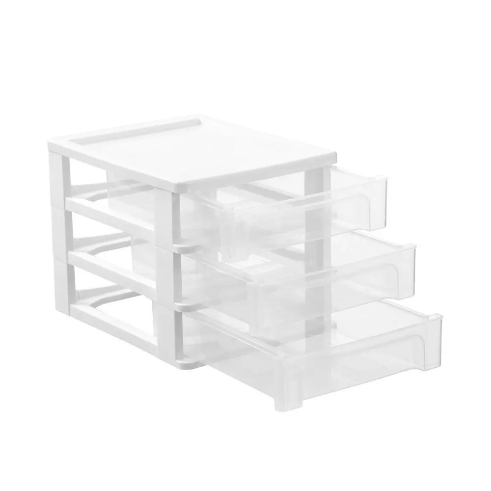 4x Boxsweden A4 Desktop 3-Drawer Unit Storage Home Organiser 33.5x26cm Assorted