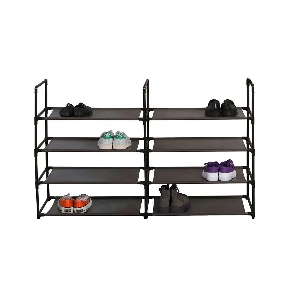 2PK Boxsweden Durable 8 Tier Stackable Standing Shoe Home Organiser/Storage