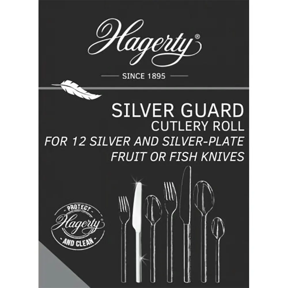 Hagerty Cleaning Products Silver Guard Roll Cover for 12 Fruit/Fish Knives