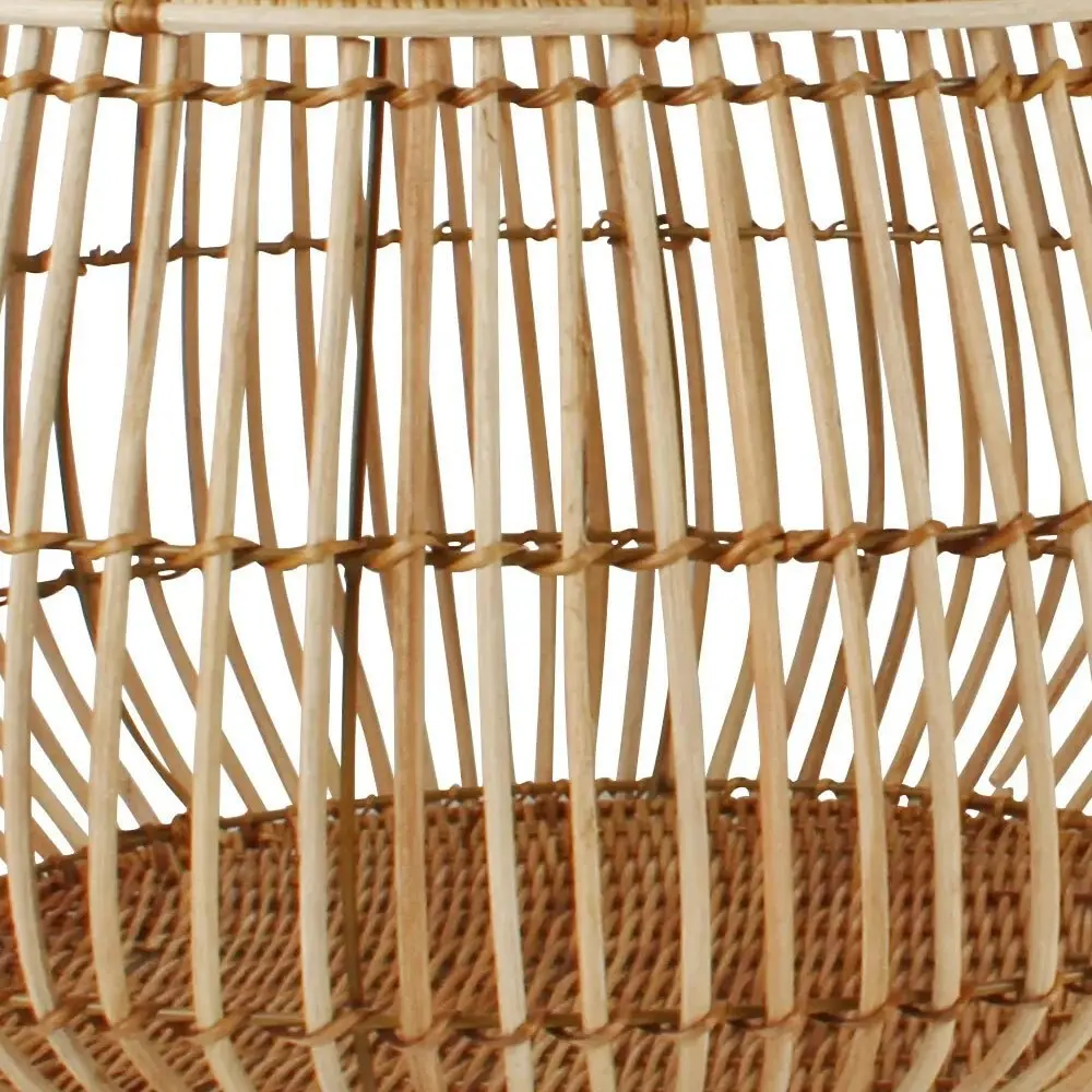 2pcMaine & Crawford Aesha 47/57cm Rattan Bulb Basket Storage Organiser Natural