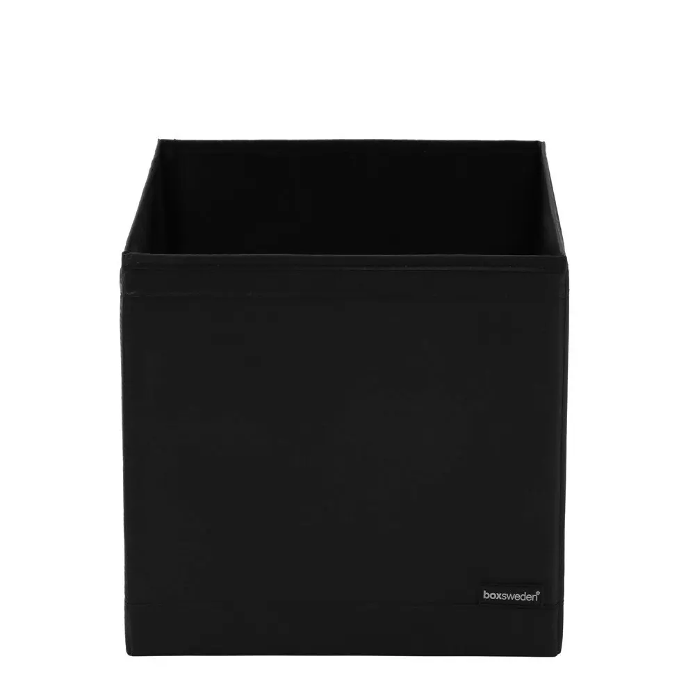 2x Boxsweden 28cm Kloset Storage Cube Square Wardrobe/Closet Home Organiser BLK