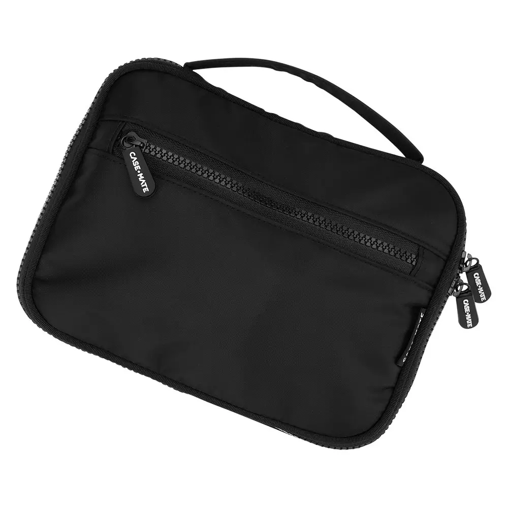 Case-Mate Padded Travel Tech Organiser Carry Case Storage Bag w/ Handle Black