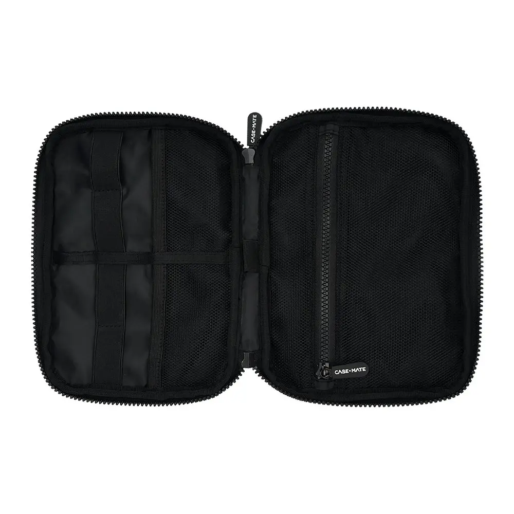 Case-Mate Padded Travel Tech Organiser Carry Case Storage Bag w/ Handle Black