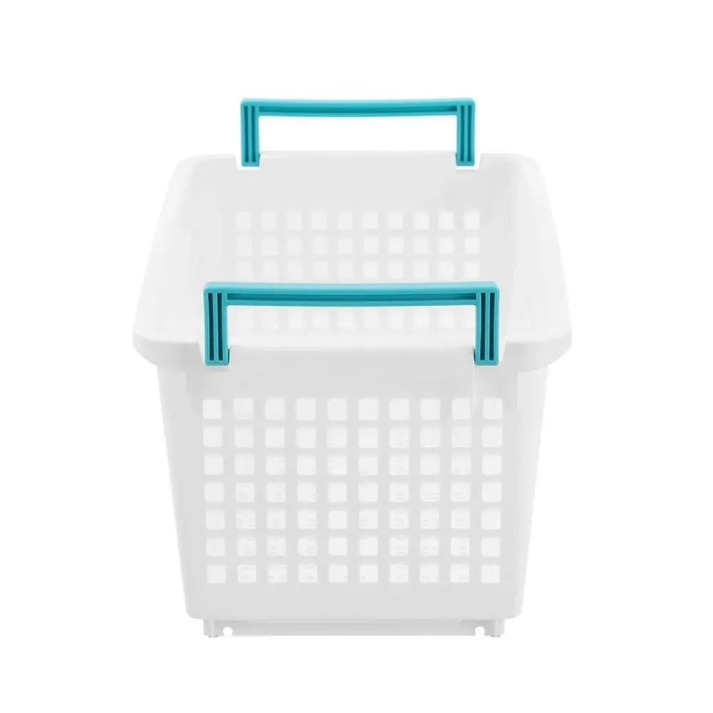 2x Boxsweden Durable Stacking Storage Basket Large 24L 54x29.5x24cm Assorted