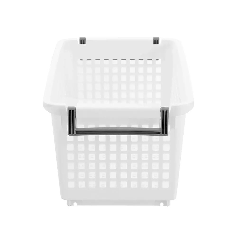 2x Boxsweden Durable Stacking Storage Basket Large 24L 54x29.5x24cm Assorted