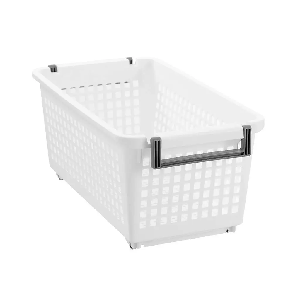 2x Boxsweden Durable Stacking Storage Basket Large 24L 54x29.5x24cm Assorted