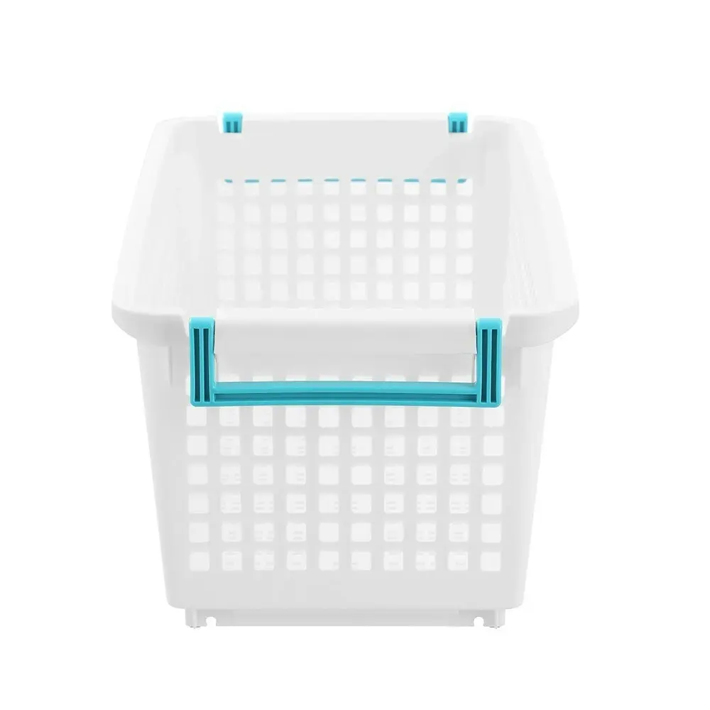 2x Boxsweden Durable Stacking Storage Basket Large 24L 54x29.5x24cm Assorted