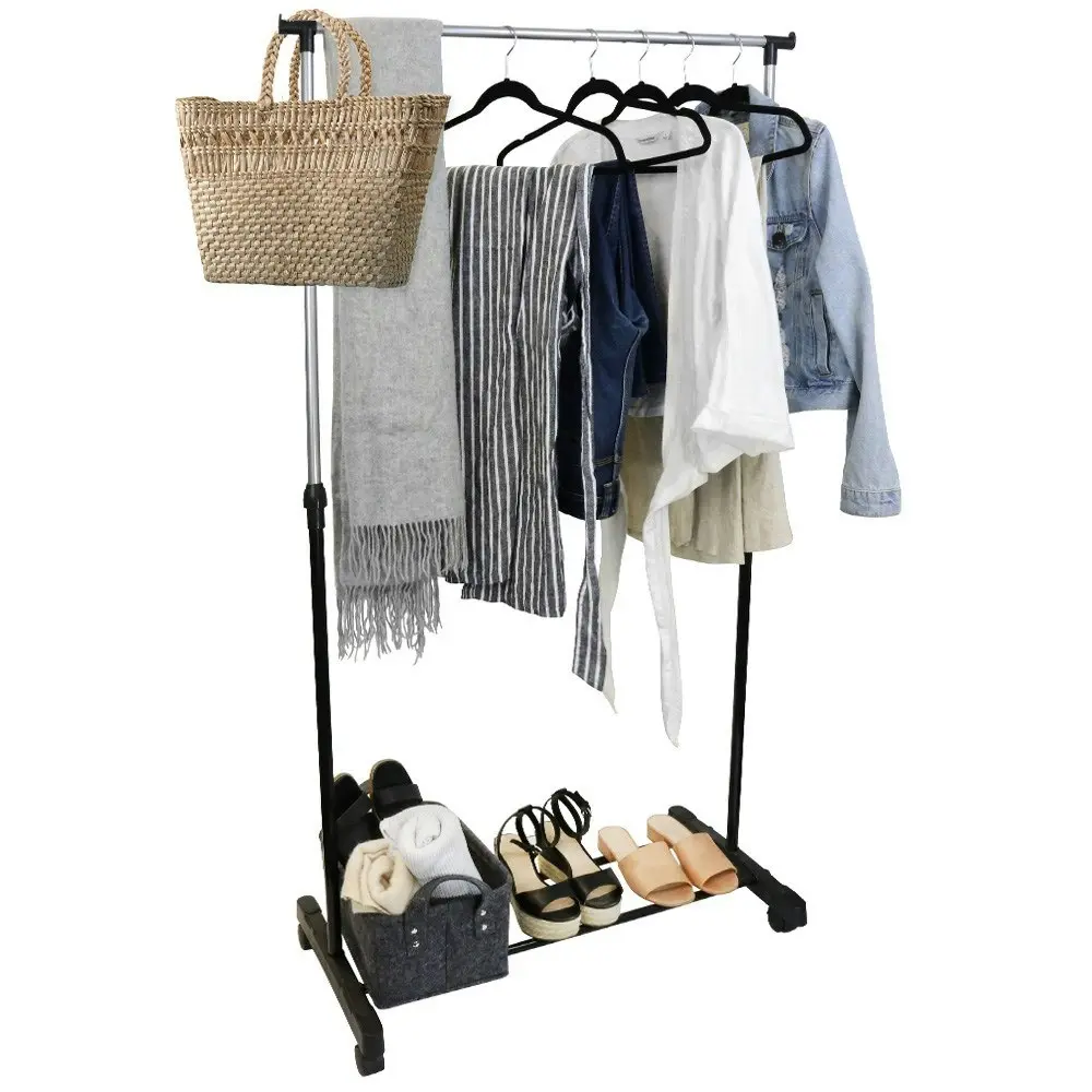 2x Boxsweden Hight Adjustable Garment/Clothes Hanger Rack/Closet Organiser