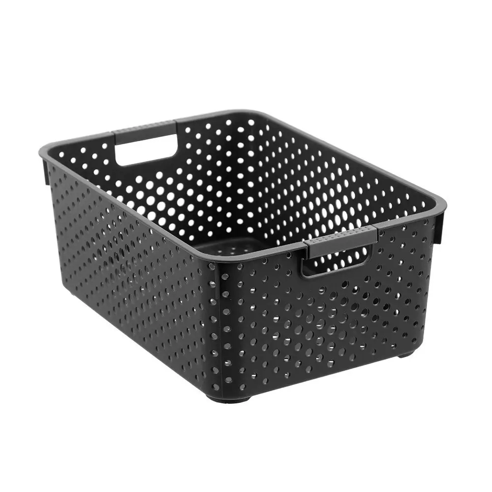 6x Boxsweden Hudson Storage Basket 36x25.5cm Home Organiser Rectangle Large Asst