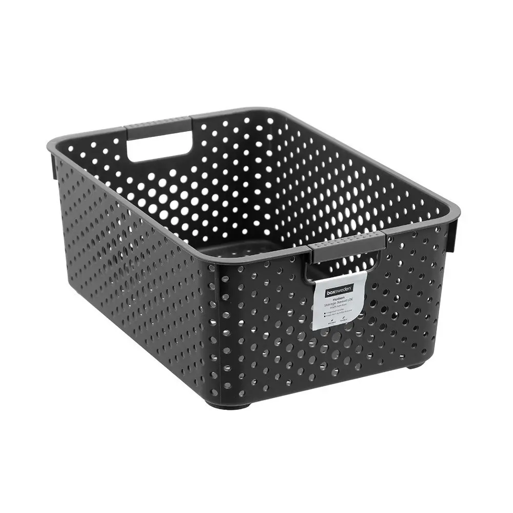 6x Boxsweden Hudson Storage Basket 36x25.5cm Home Organiser Rectangle Large Asst