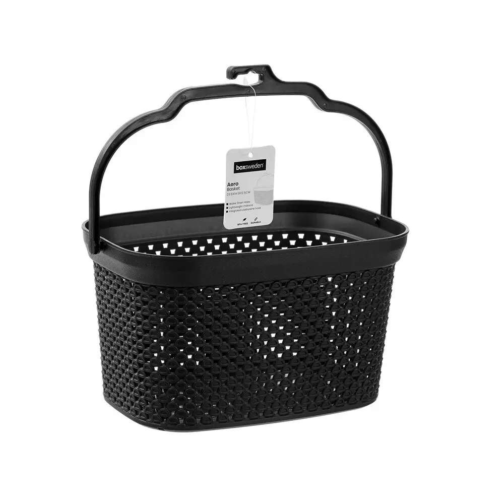 6x Boxsweden Aero Peg Carry Basket Storage Organiser w/ Handle 23.5x14.5cm Asst