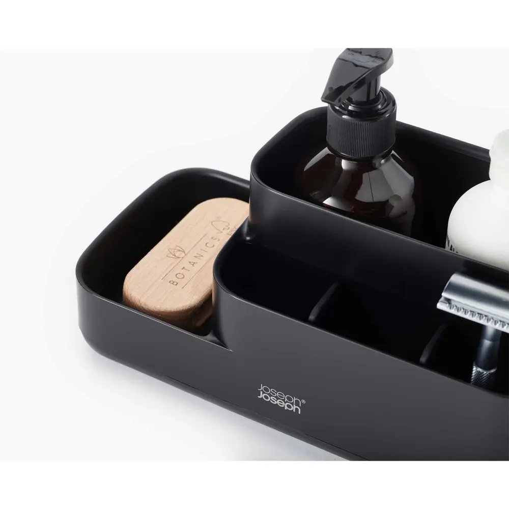 Joseph Joseph EasyStore Bathroom Caddy Storage Organiser Holder 25cm Matt Black