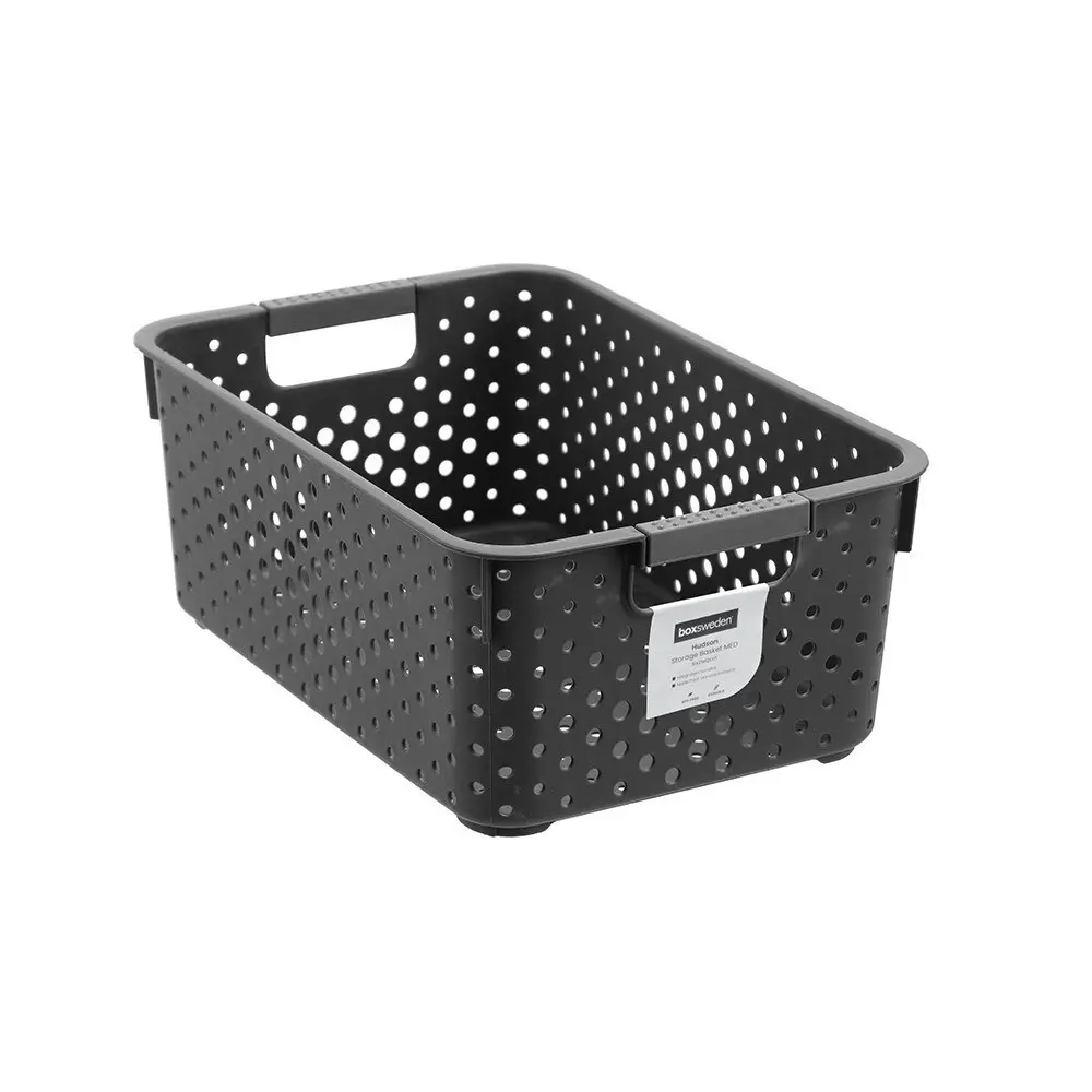 8x Boxsweden Hudson Storage Basket 31x21cm Home Organiser Rectangle Medium Asst