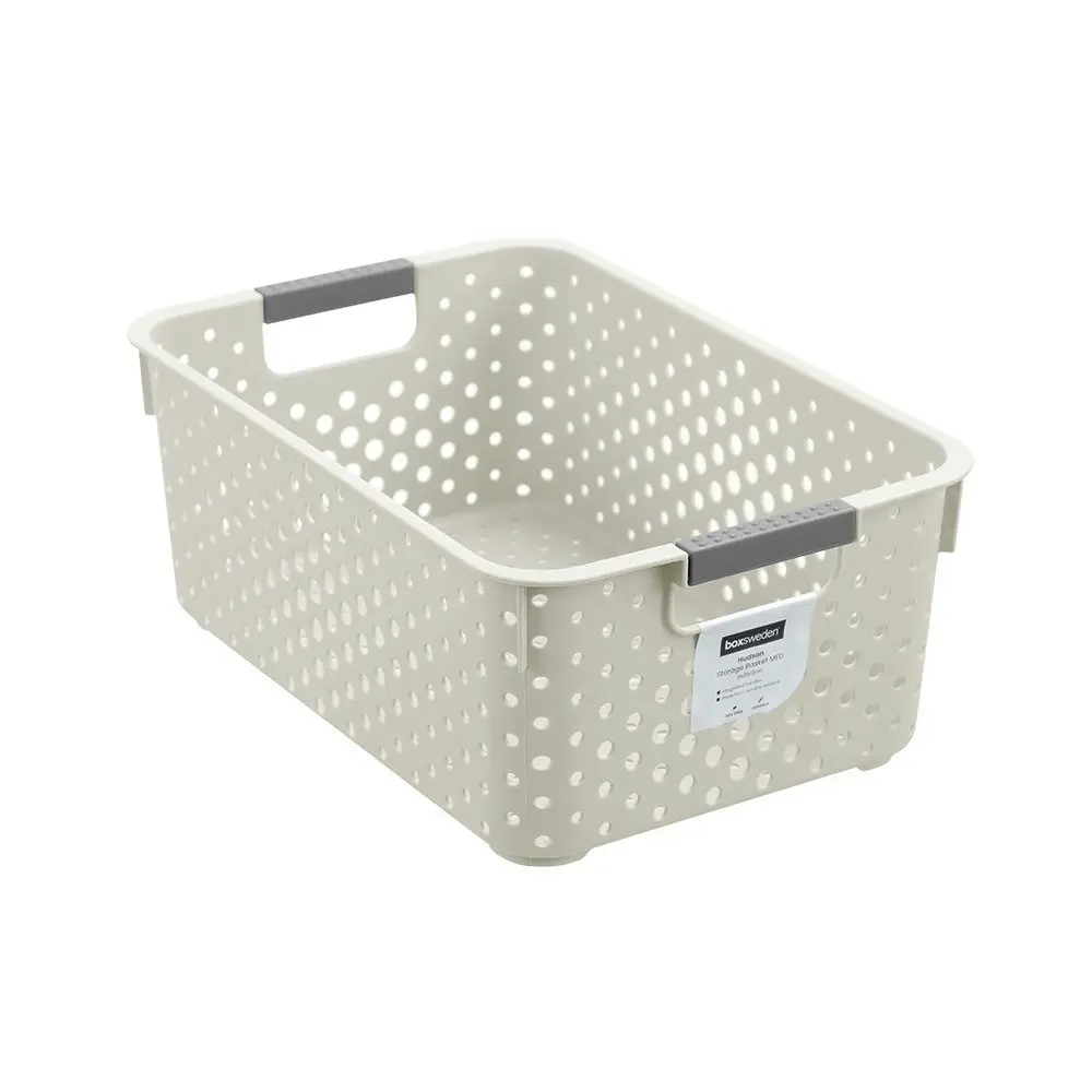 8x Boxsweden Hudson Storage Basket 31x21cm Home Organiser Rectangle Medium Asst