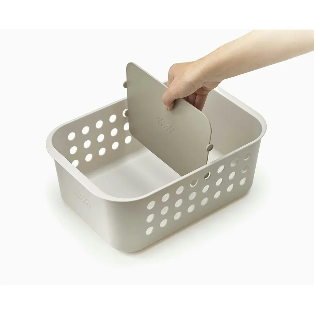 Joseph & Joseph EasyStore 35cm Storage Basket Home Bath Organiser Large Ecru