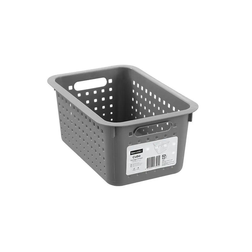 4x Boxsweden Cubo 33x22cm Storage Basket Home Organiser Small Rectangle Assorted