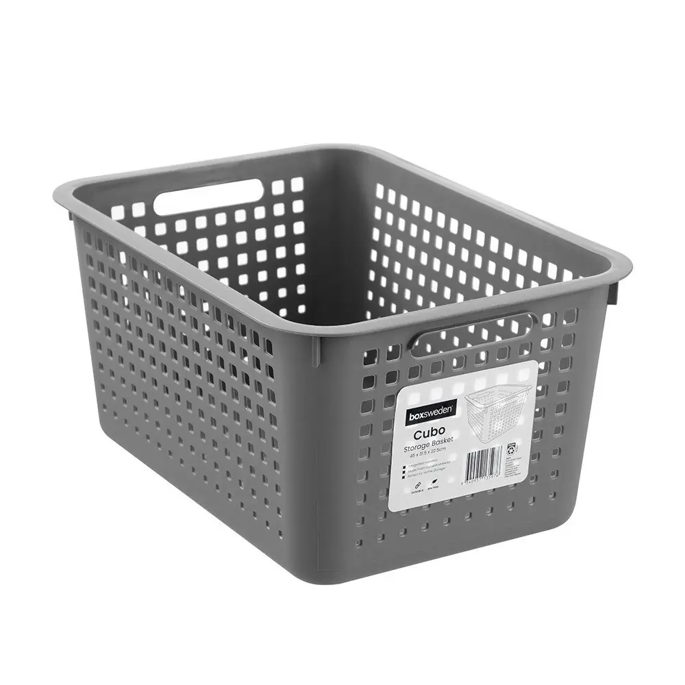 2x Boxsweden Cubo 45x22.5cm Storage Basket Home Organiser Large Rectangle Asstd