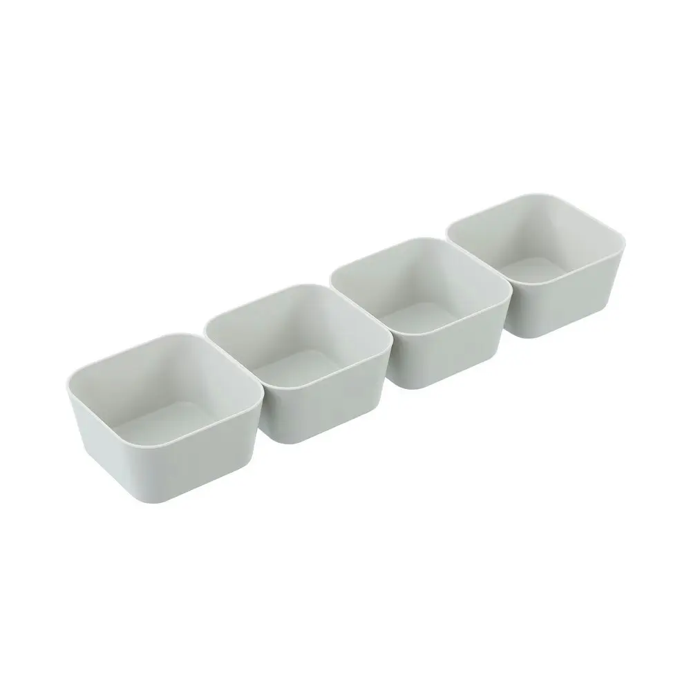 12x 4PK Boxsweden Essentials 8.5x4.5cm Sort Tray Home Organiser Storage Sqr Asst