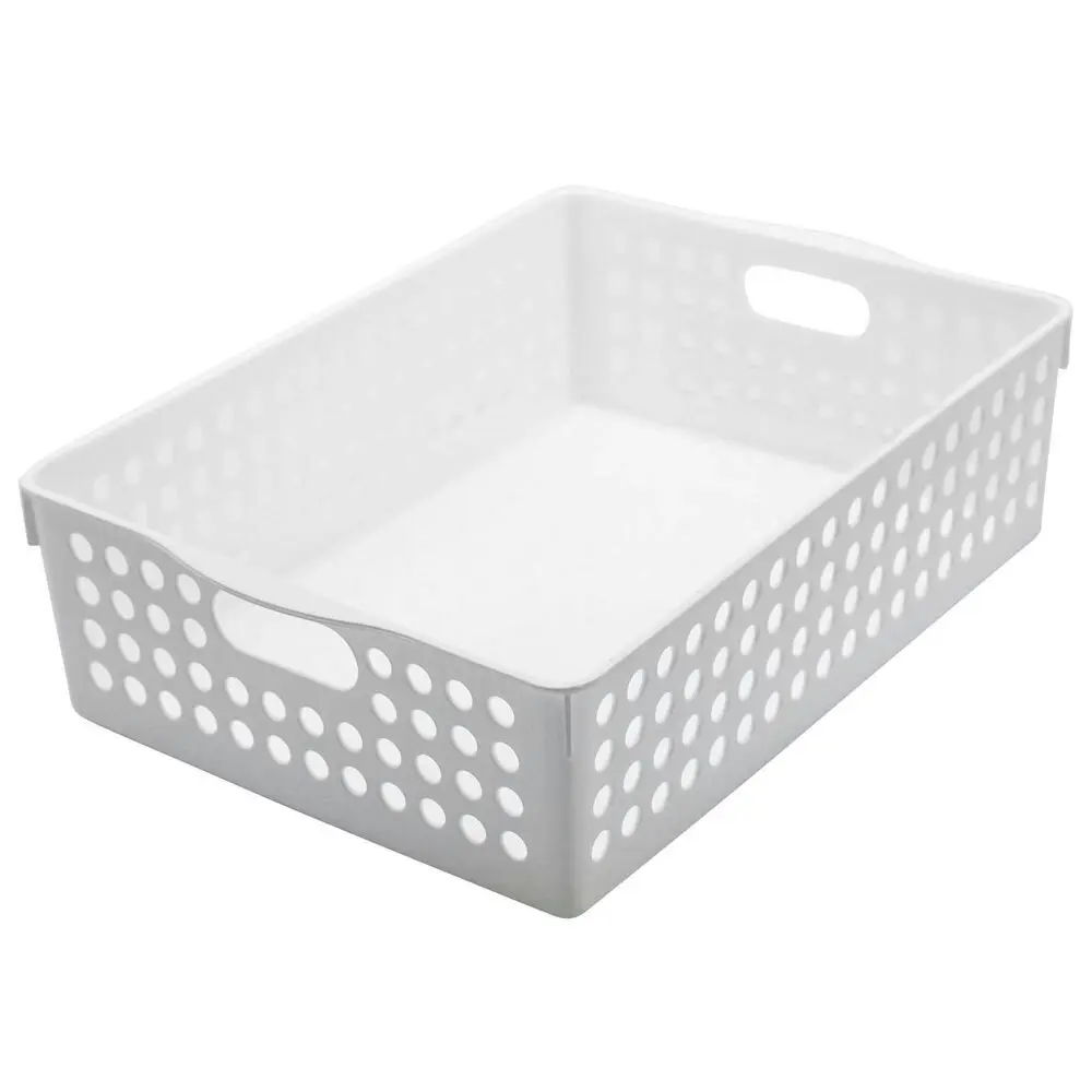 5x Boxsweden 30cm Mode Basket Home Storage/Holder Cleaning Room Organiser White