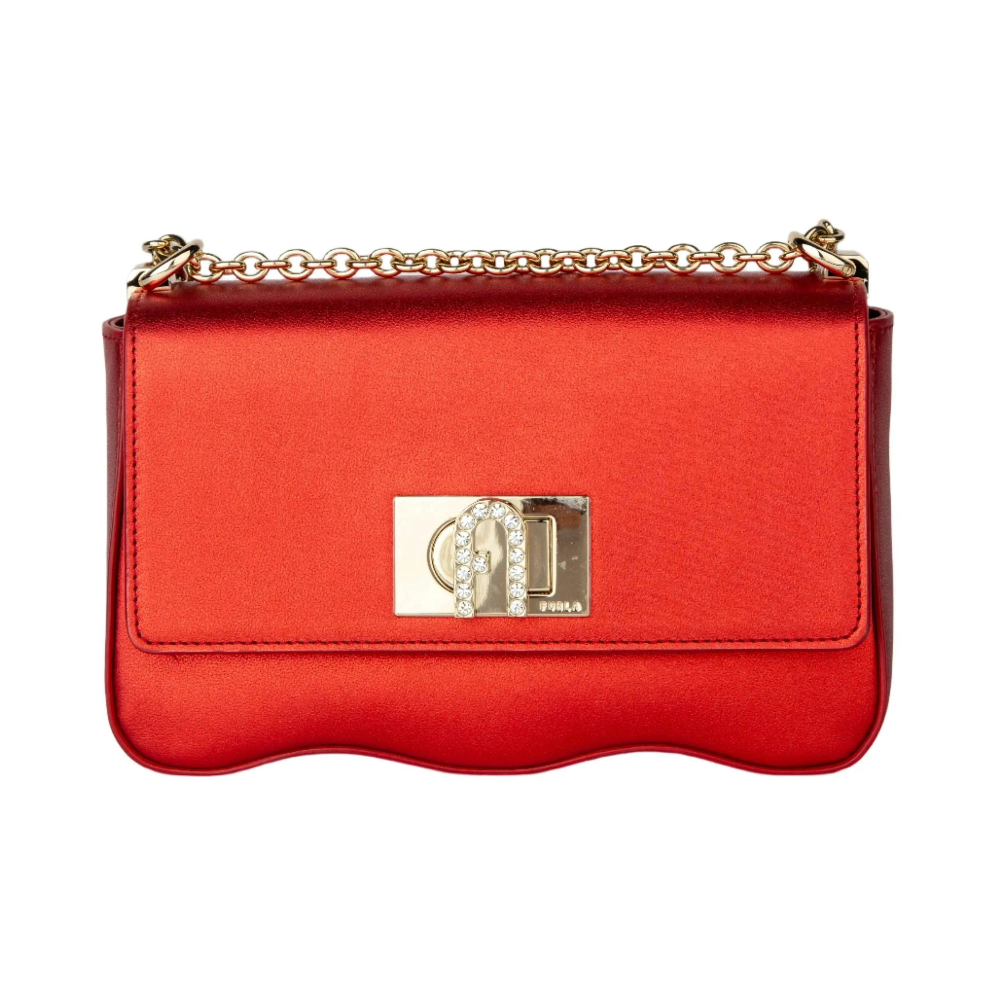 Furla 1927 Mini Crossbody Wave Bag - Rosso