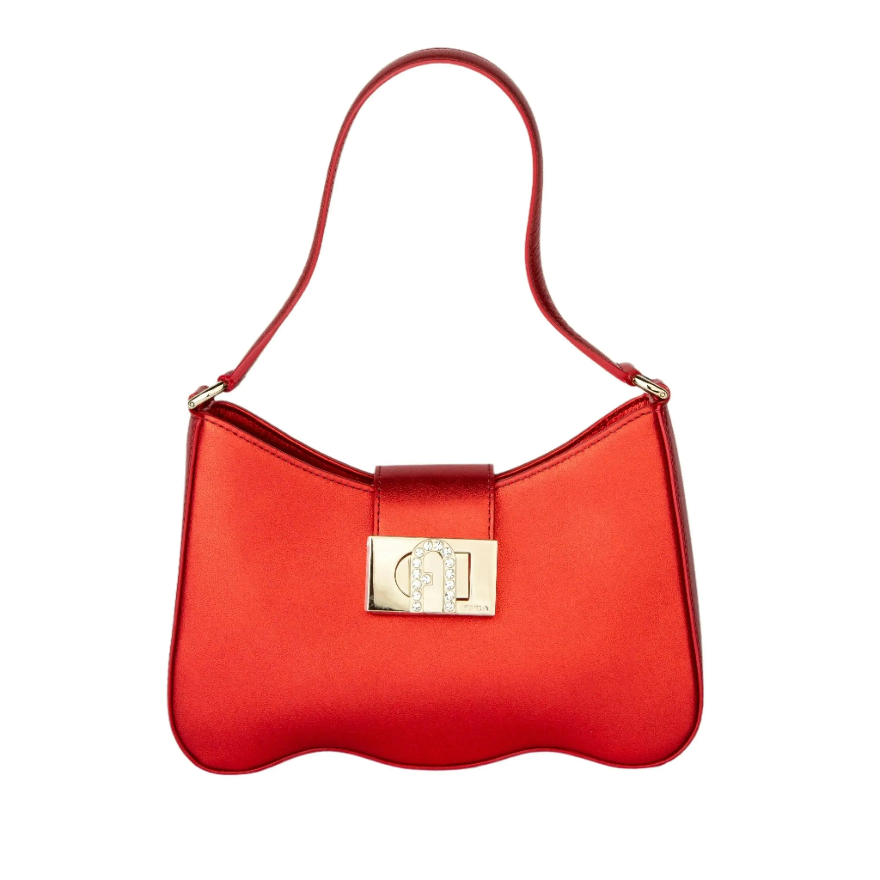 Furla 1927 Small Crossbody Wave - Red