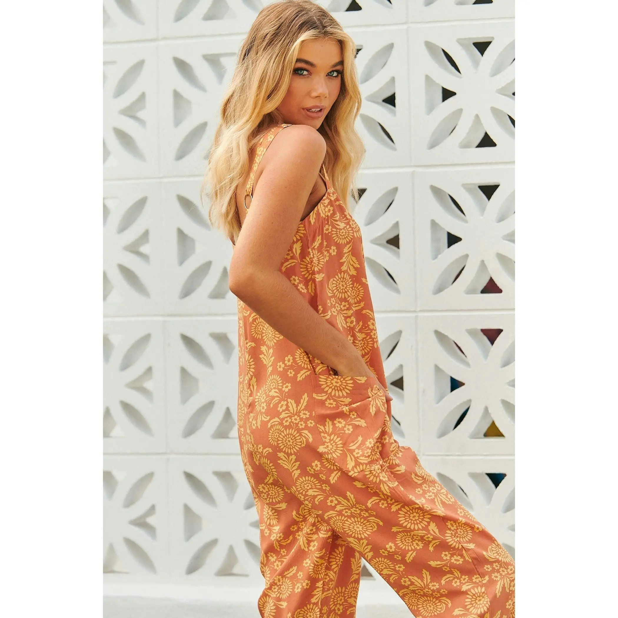 Jaase Day Dream Sun Print Zandra Jumpsuit