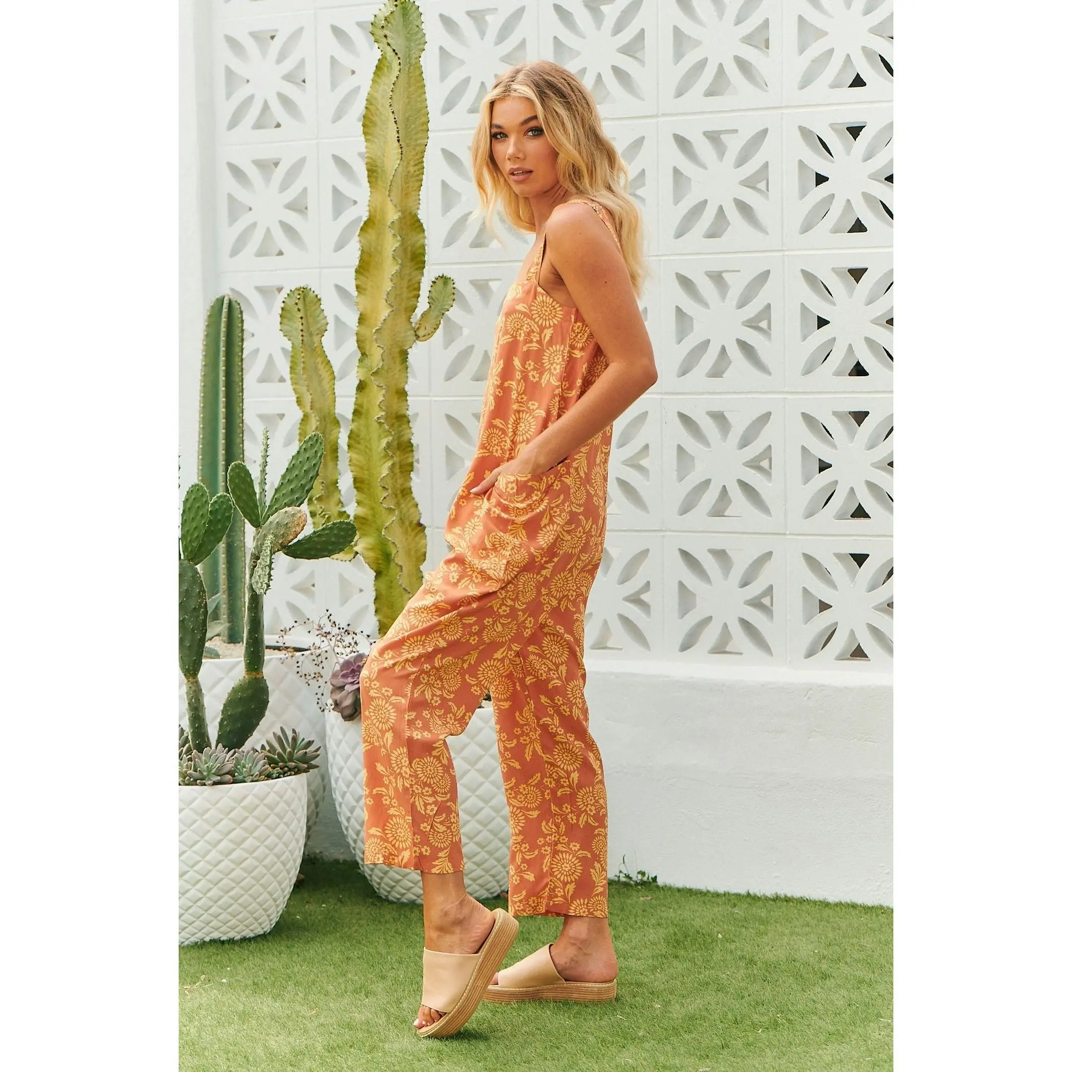 Jaase Day Dream Sun Print Zandra Jumpsuit