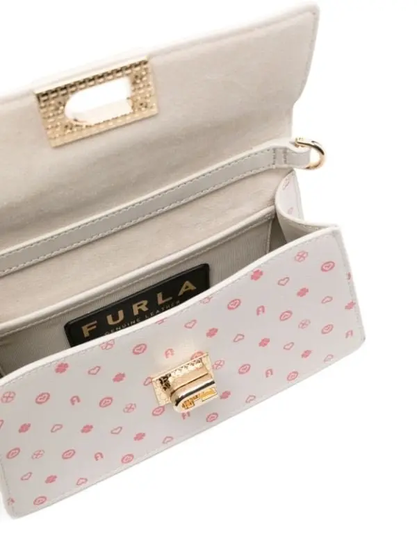 Furla Zoe Mini Leather Shoulder Bag - Marshmellow