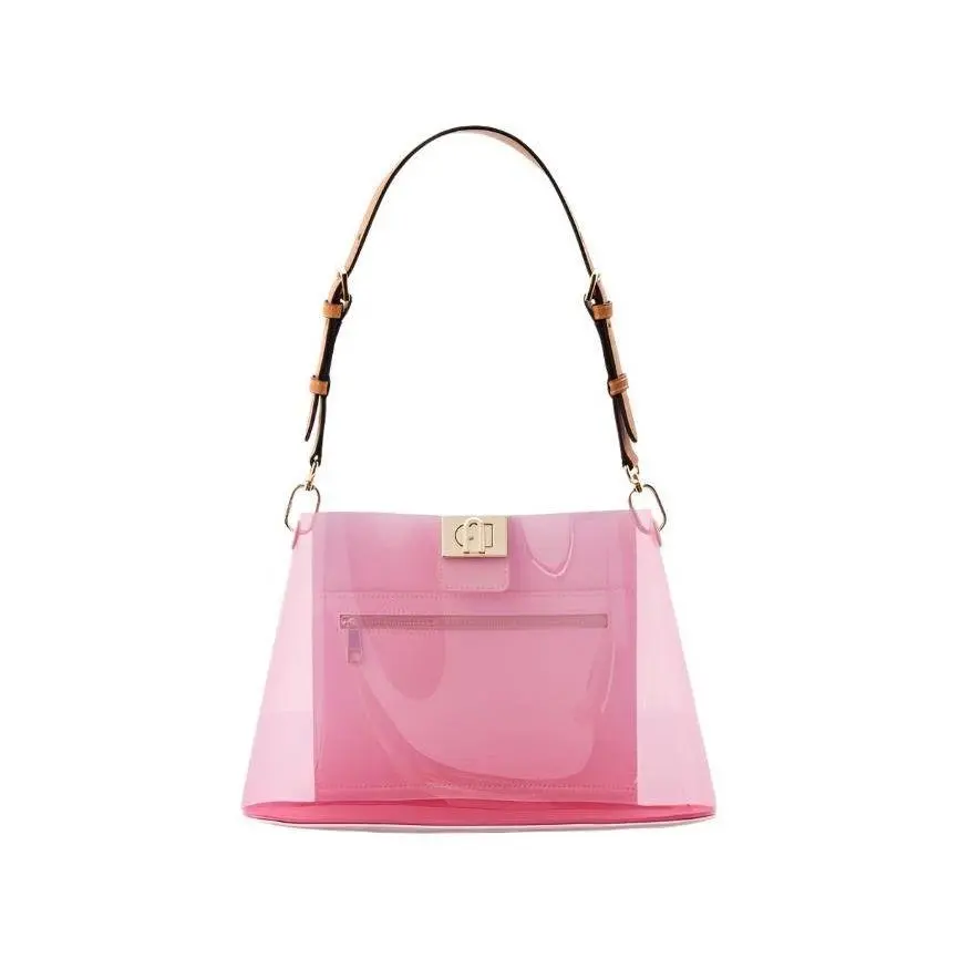 Furla Fleur Shoulder Bag Vitello Roma - Candy Pink