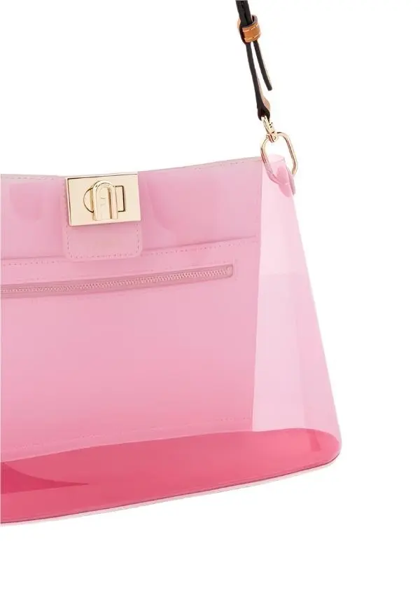 Furla Fleur Shoulder Bag Vitello Roma - Candy Pink