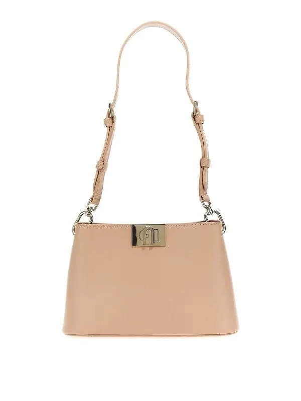 Furla Fleur Shoulder Bag - Beige