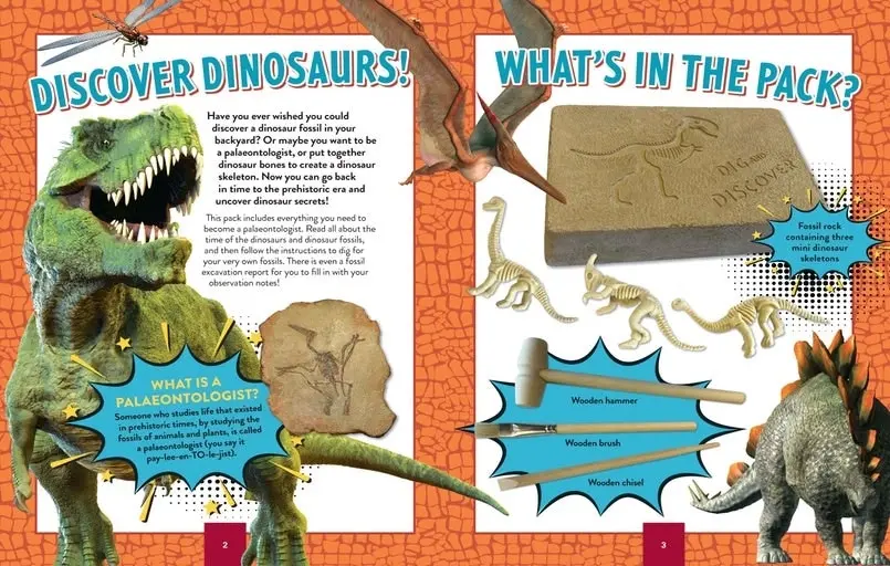 Creative Station Book & Kit, Dig A Dino