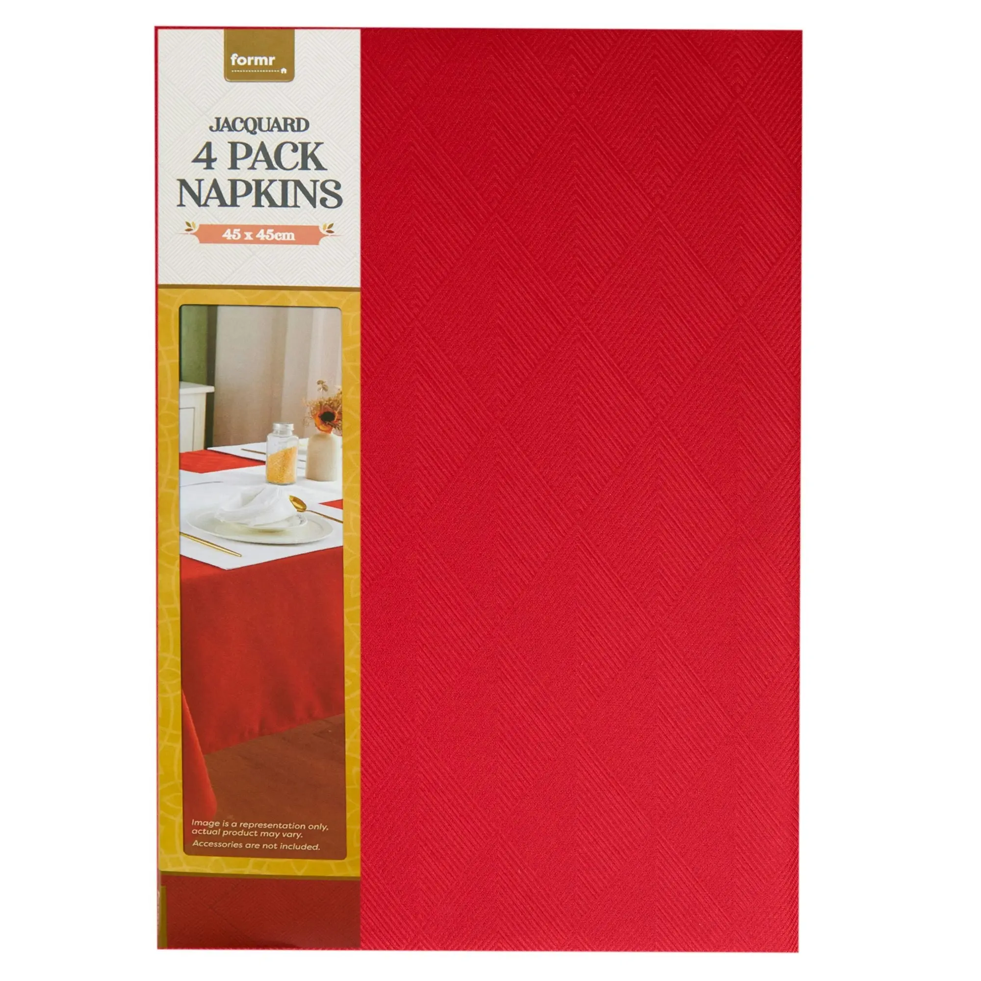 Formr Jacquard 4pk Napkin, 45x45cm