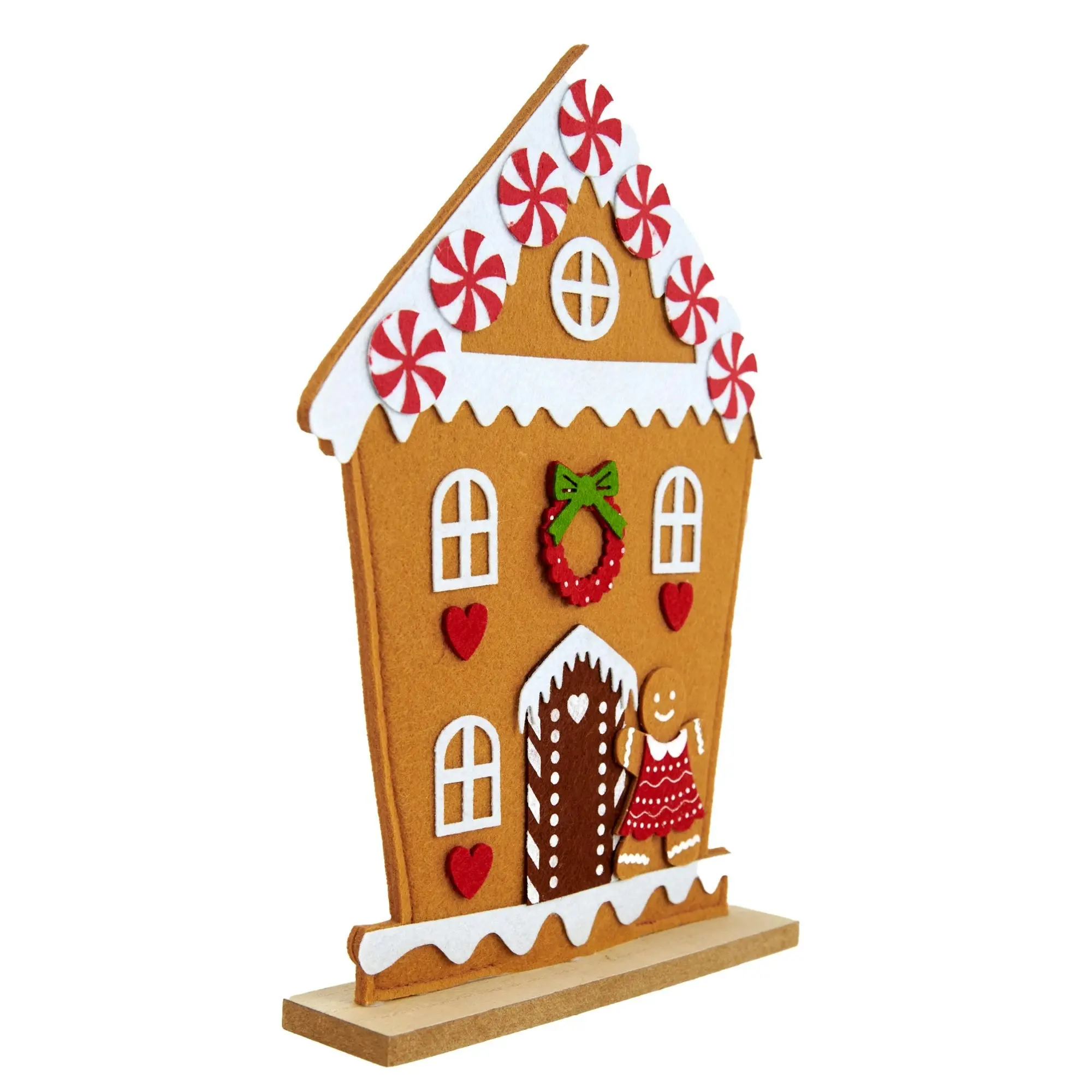 Christmas Decoration Felt, Gingerbread House- 28.5x41.5cm