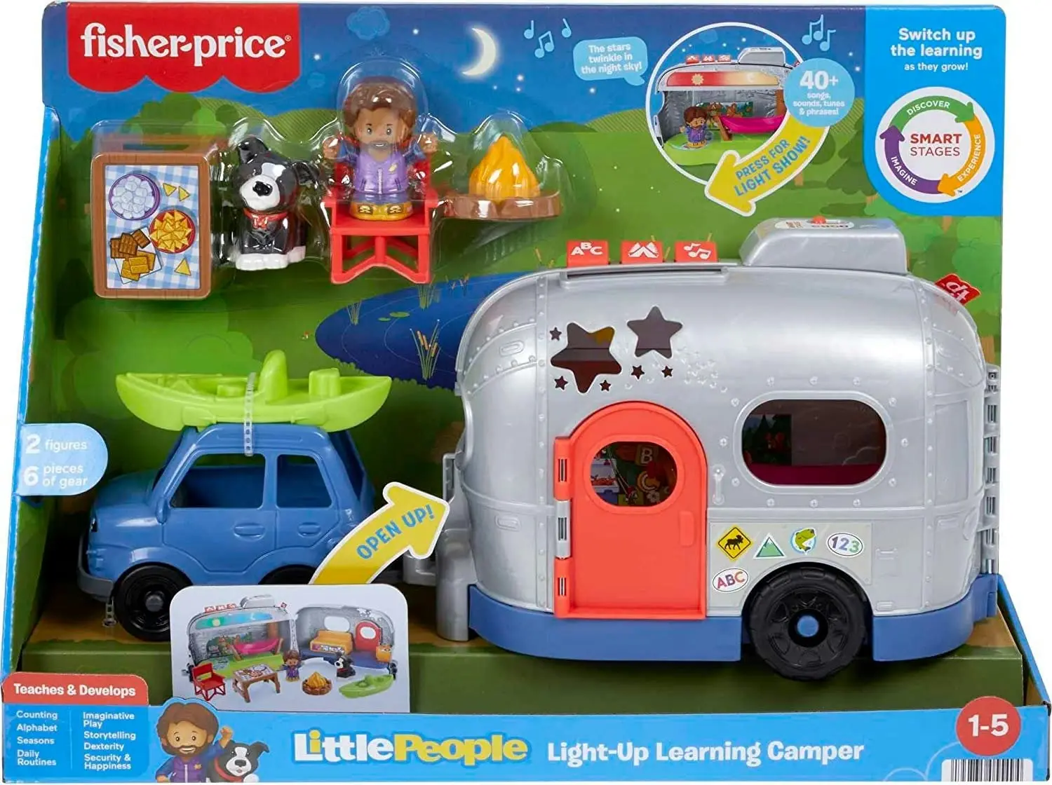 Fisher-Price Little People Light-Up Learning Camper Vehicle