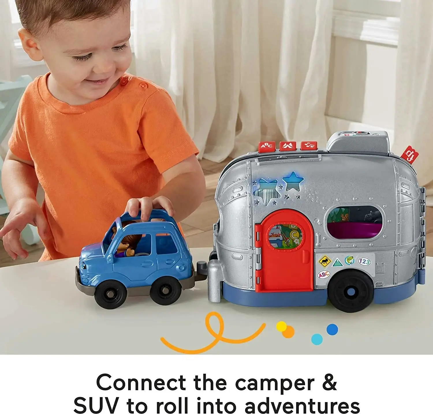 Fisher-Price Little People Light-Up Learning Camper Vehicle