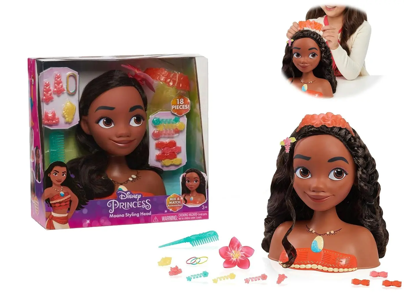 Disney Princess Moana Styling Head