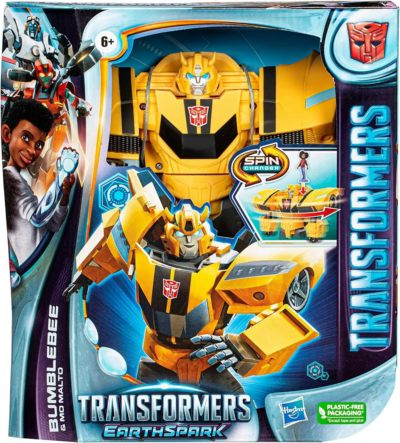 Transformers EarthSpark Spin Changer Bumblebee and Mo Malto