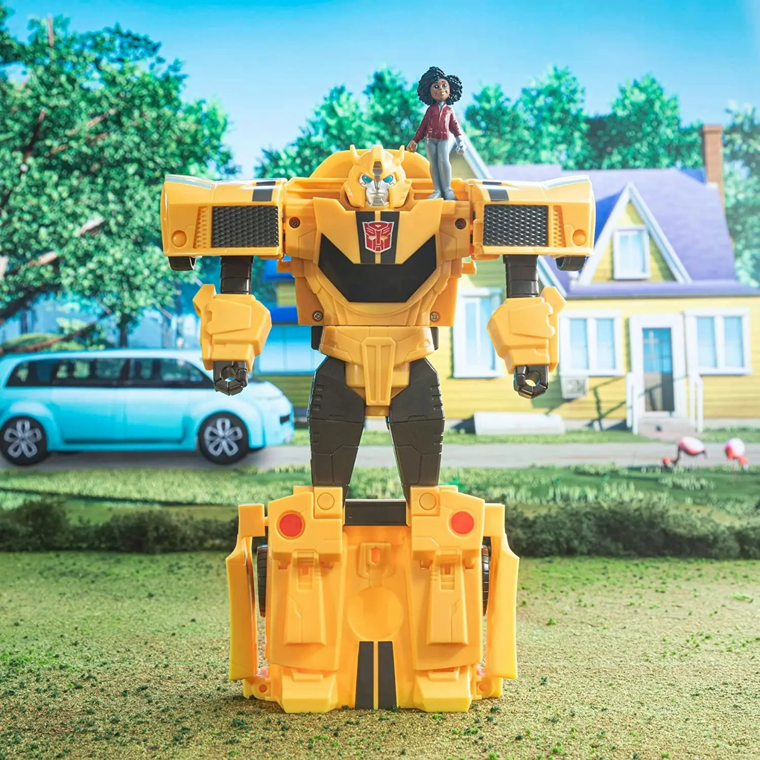 Transformers EarthSpark Spin Changer Bumblebee and Mo Malto