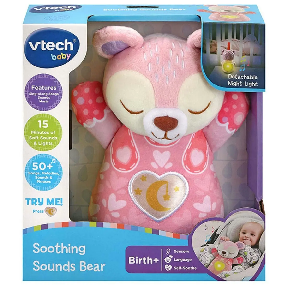 VTech Soothing Sounds Bear Pink