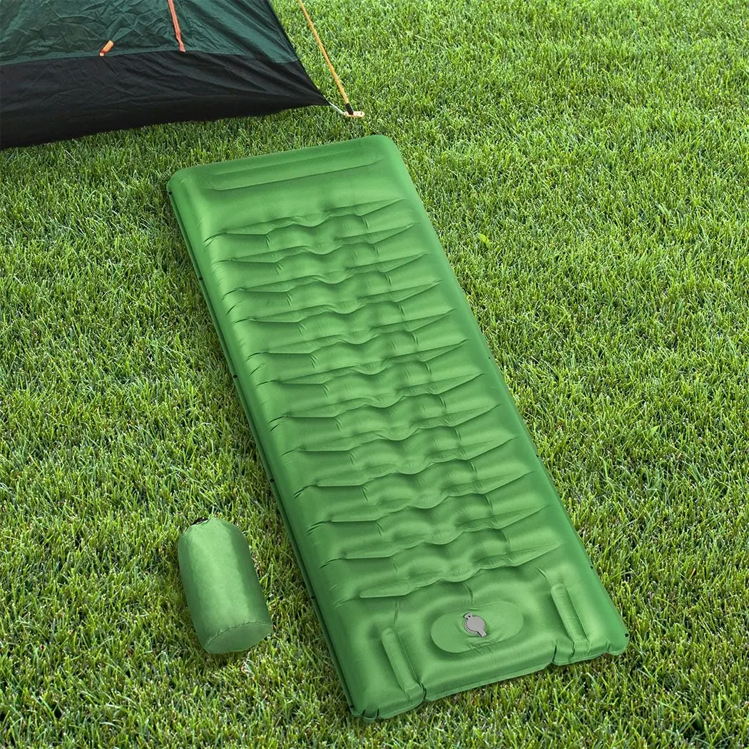 Mountview Camping Sleeping Mattress Inflating Single Spliced Air Mat Pillow Bag