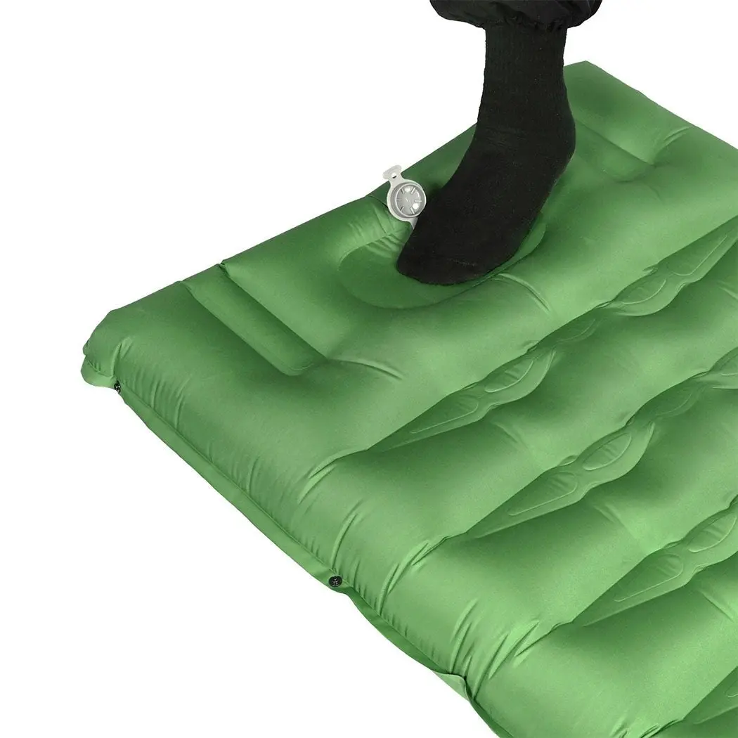 Mountview Camping Sleeping Mattress Inflating Single Spliced Air Mat Pillow Bag