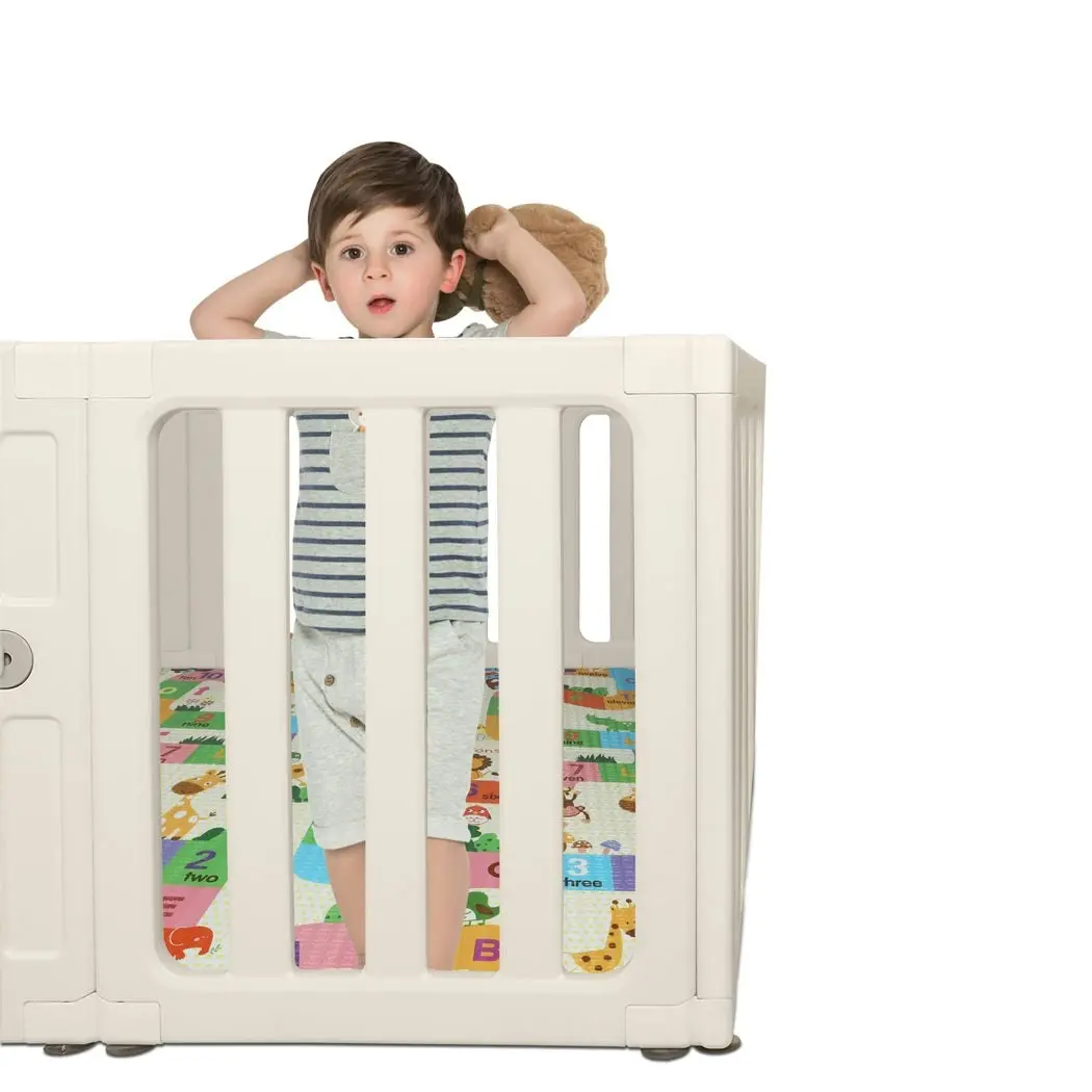 BoPeep Kids Playpen Baby Safety Gate With Lock Toddler Play Game Toy 12 Panel