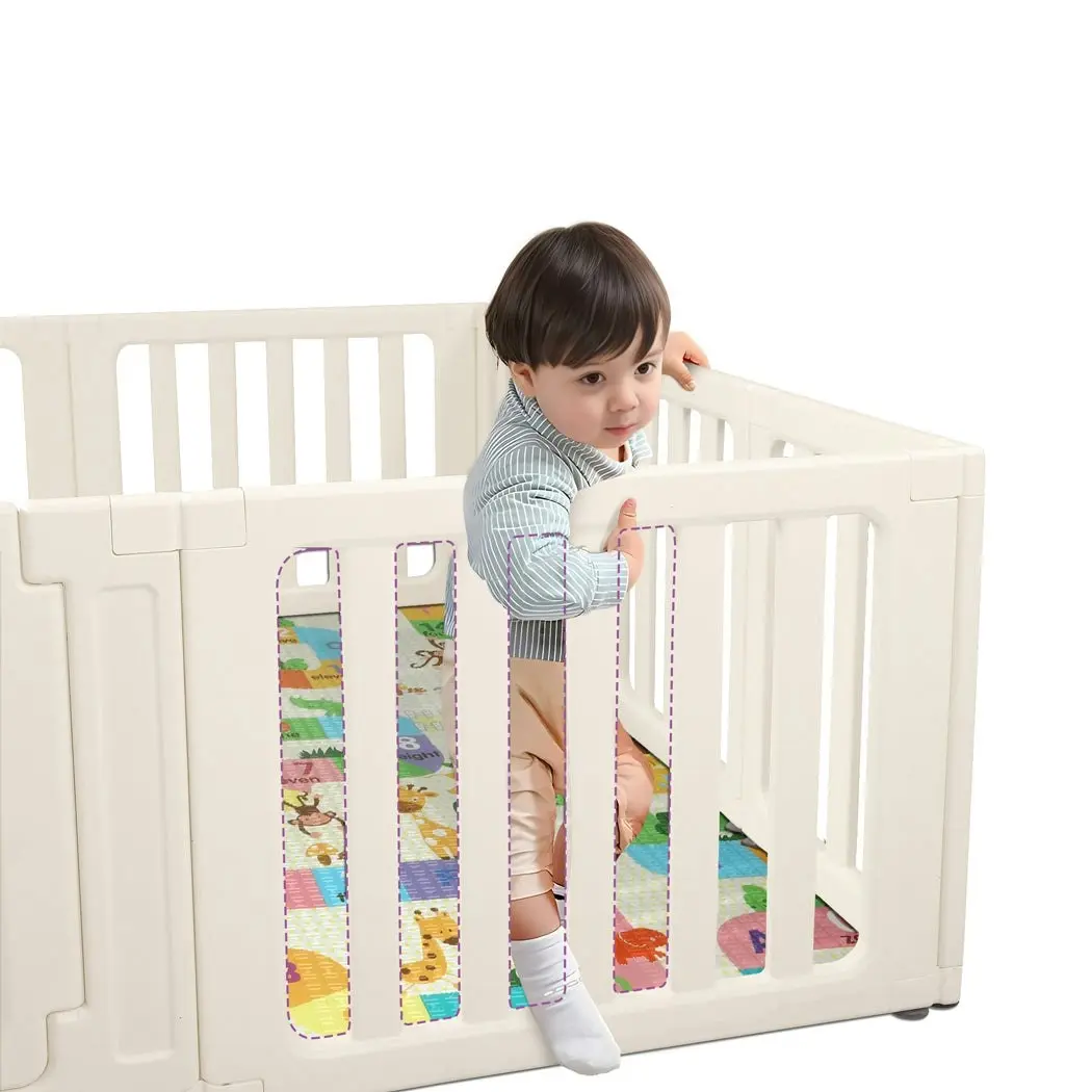 BoPeep Kids Playpen Baby Safety Gate With Lock Toddler Play Game Toy 12 Panel